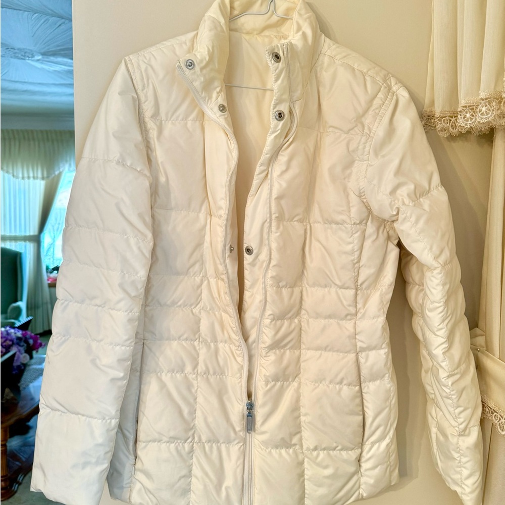 Lands End off White Winter Coat